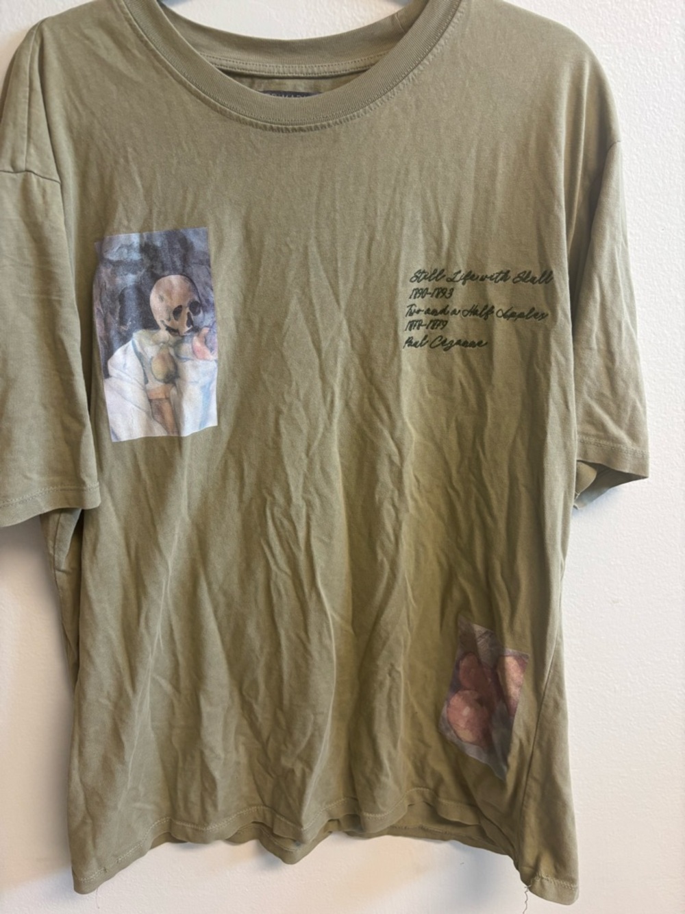 Primark Olive Green Graphic Short-Sleeve Crewneck Tee